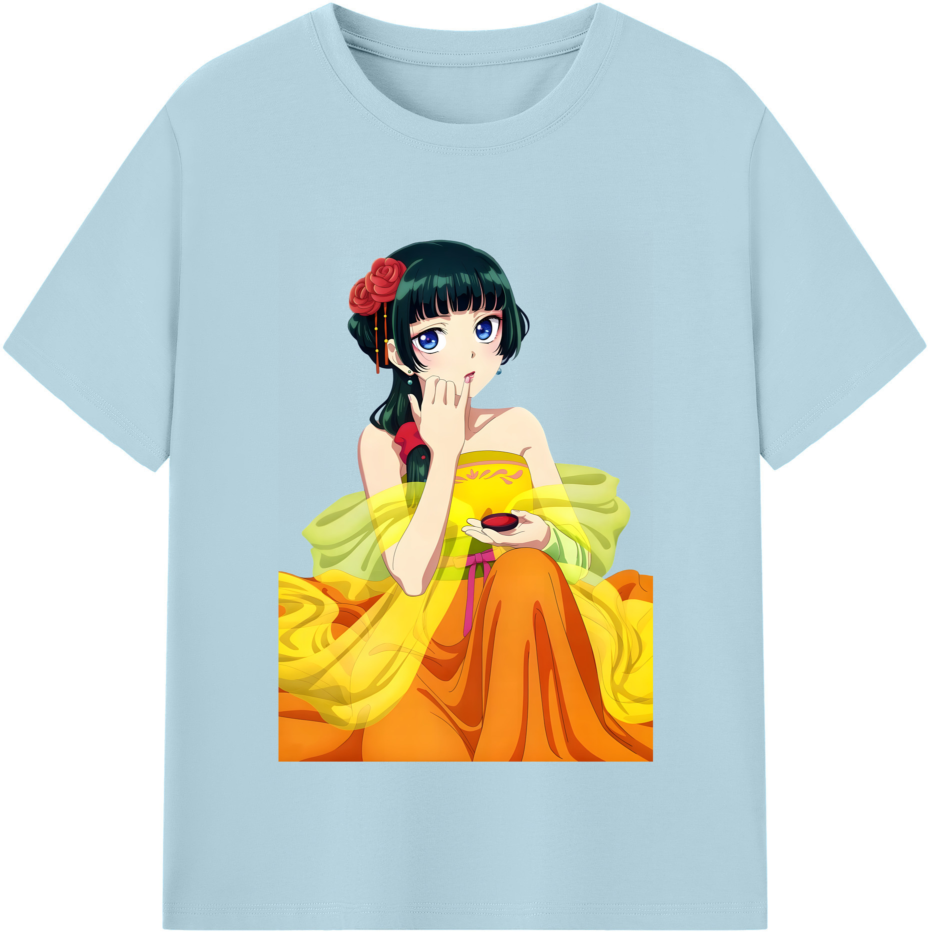 （画像用） 薬屋のひとりごと The Apothecary Diaries 綿100％半袖Tシャツ（フロントプリント）